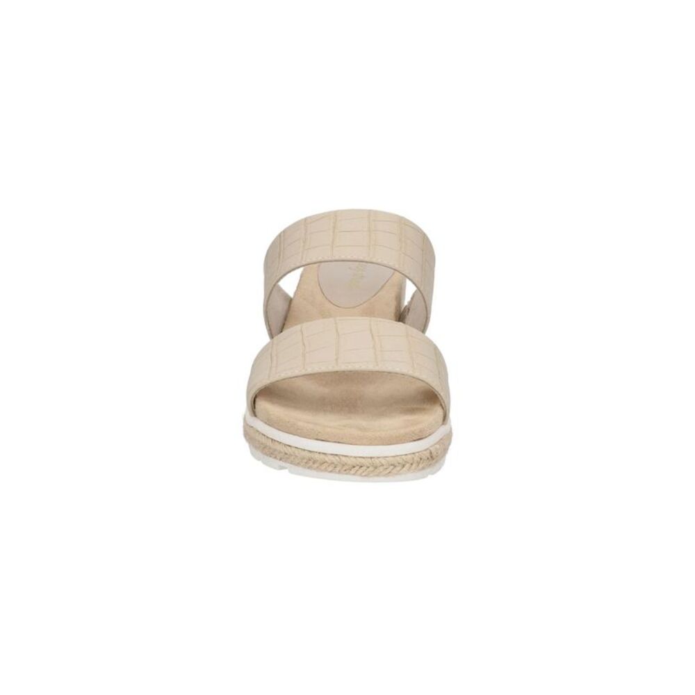 EASY STREET Women's Beige Maryann Goring Solid Sandal - Picture 2 of 2